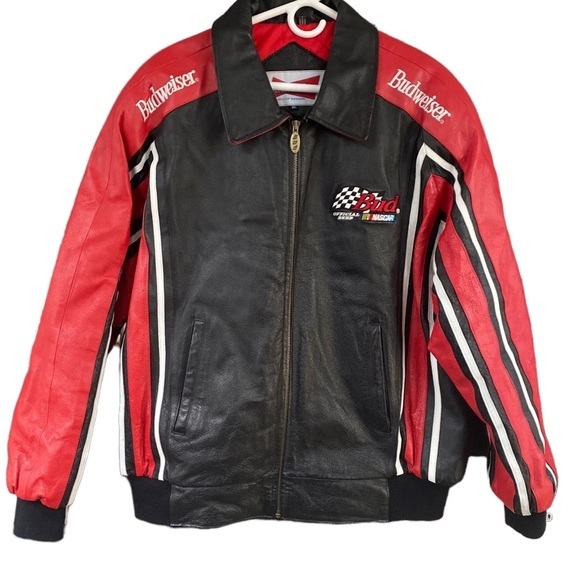 Vintage Budweiser X Nascar Leather Jacket